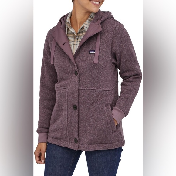 Patagonia Jackets & Blazers - Patagonia Better Sweater Hooded Coat Purple